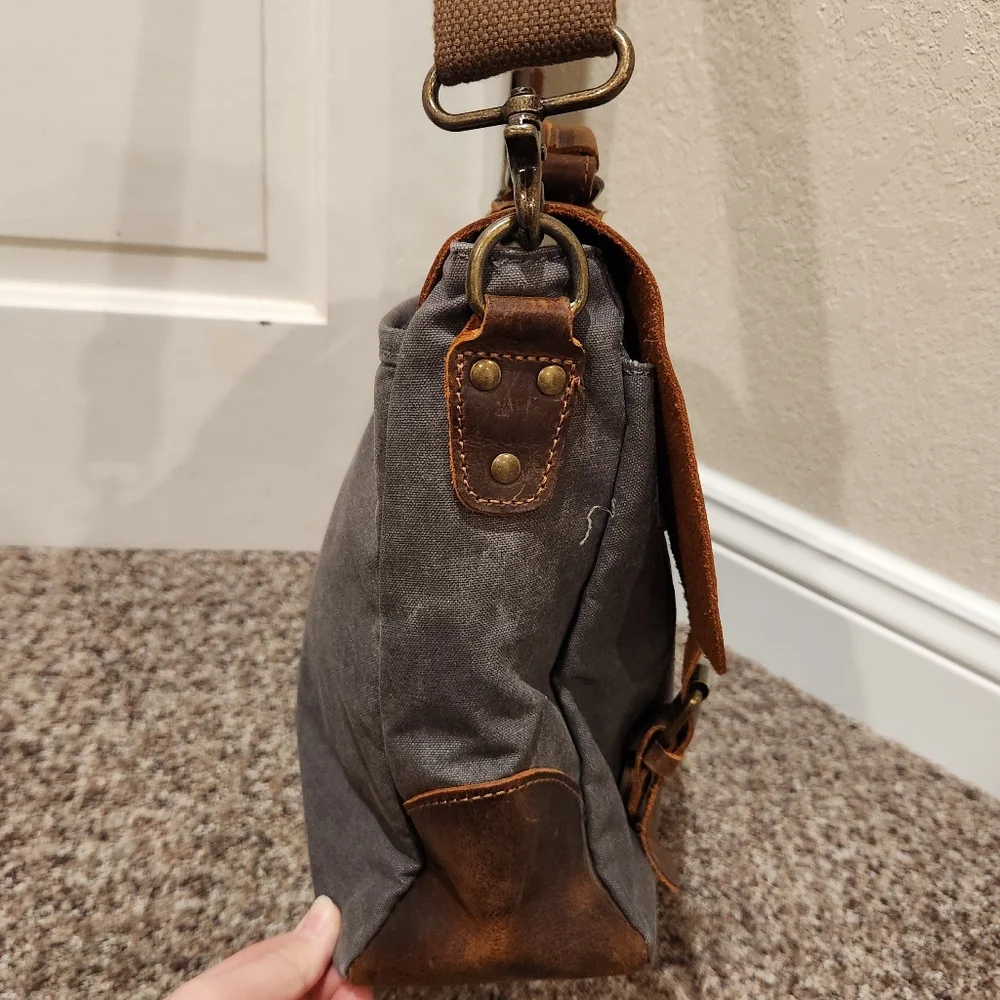 Lifewit Messenger Leather Bag Computer Bag Office